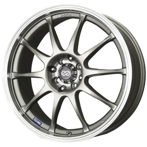 Enkei J10 15x6.5 4x100/4x114.3 38 ET 72.56 CB Silver with Machined Lip (409-565-01SP)