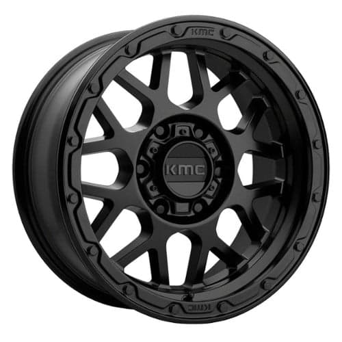 KMC KM535 Grenade Offroad 16x8 6x139.7 -6 ET 106.3 CB Matte Black (KM53568068706N)