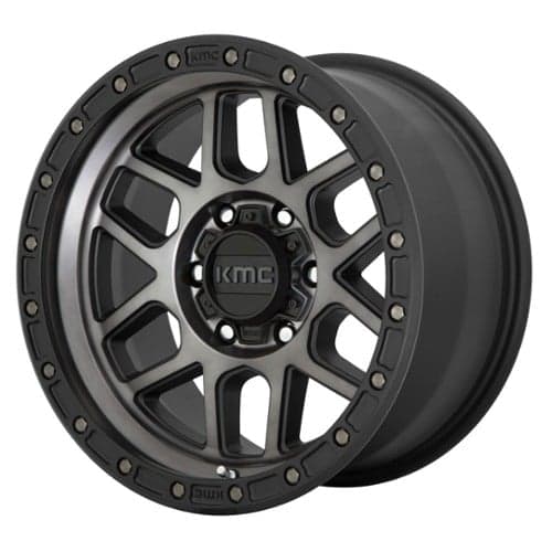 KMC KM544 Mesa 17x9 5x150 -12 ET 110.1 CB Satin Black/Gray Tint (KM54479058412N)