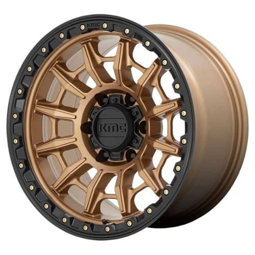 KMC KM547 16x8 6x139.7 0 ET 106.1 CB Matte Bronze with Black Lip (KM54768068600)