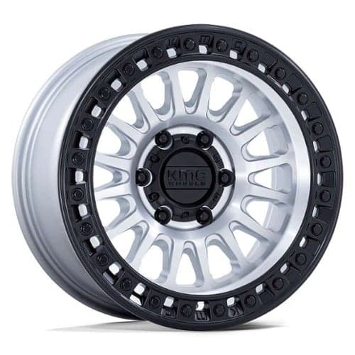 KMC KM552 IMS 17x8.5 5x127 25 ET 71.5 CB Machined Black Lip (KM552DB17855025)