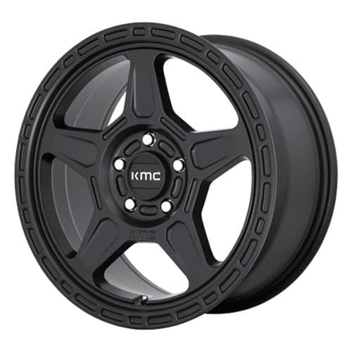 KMC KM721 Alpine 17x8 5x127 38 ET 71.5 CB Satin Black (KM72178050738)