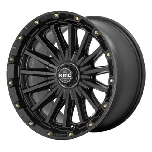 KMC KM102 Signal 17x9 6x120/6x139.7 18 ET 78.1 CB Satin Black (KM10279078718)