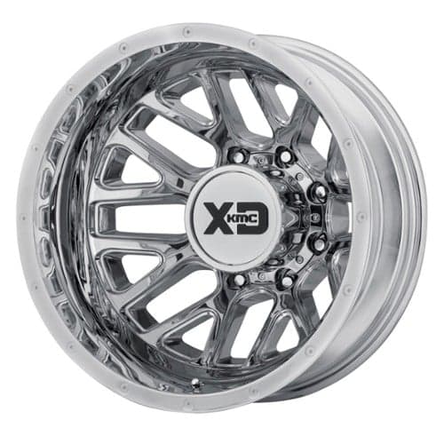 XD Series XD843 Grenade Dually Rear 17x6.5 8x210 -155 ET 154.3 CB Chrome (XD843765892155N)