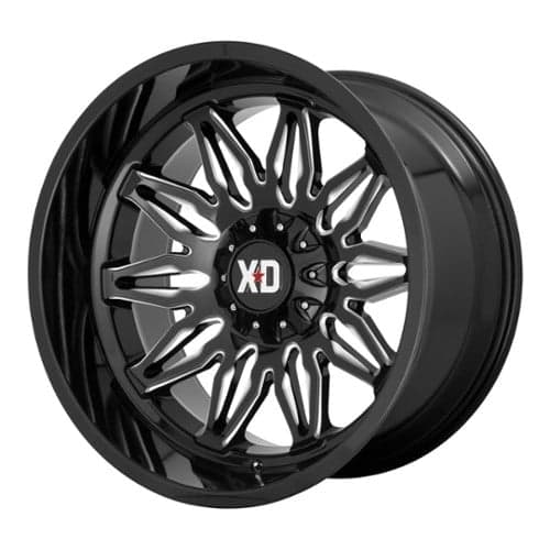 XD Series XD859 Gunner 22x10 5x127/5x139.7 -18 ET 78.1 CB Gloss Black Milled (XD85922035318N)