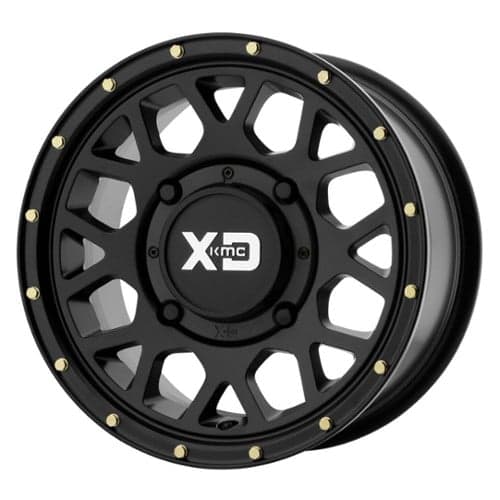 XD ATV XS135 Grenade 15x6 4x110 38 ET 86 CB Satin Black (XS13556040738)