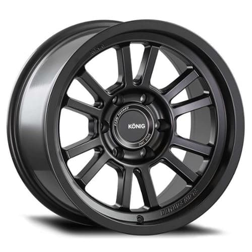 Konig HT1 17x8.5 6x139.7 -6 ET 106.1 CB Matte Black (H1876139N65)