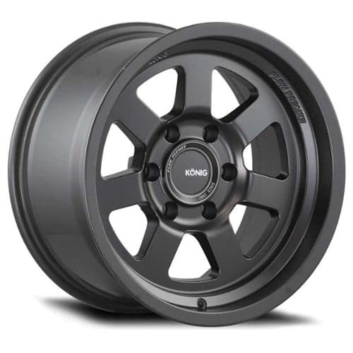 Konig HT2 17x8.5 6x139.7 -6 ET 106.1 CB Matte Black (H2876139N65)