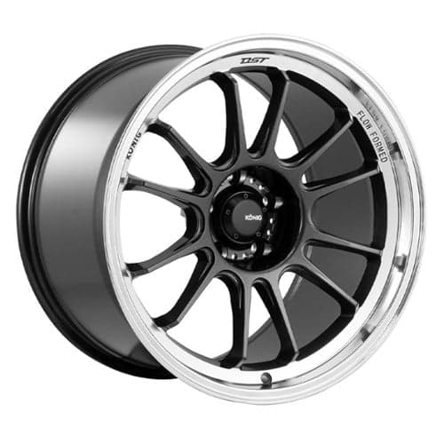 Konig Hypergram 18x11 5x112 40 ET 66.6 CB Metallic Carbon W/ Machined Lip (HG18512406)