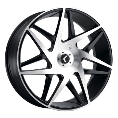 Kraze 192 Phase 18x8 5x112/5x114.3 40 ET 72.56 CB Gloss Black with Machined Face (KR192-8816BM40)