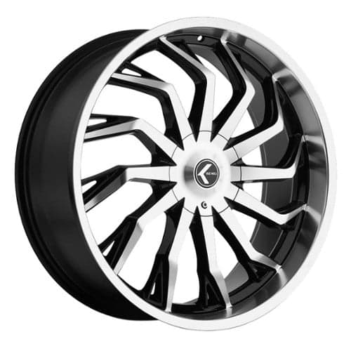 Kraze KR142 Scrilla 22x9.5 6x135/6x139.7 30 ET 100.3 CB Black Machined (KR142-22937BM30)