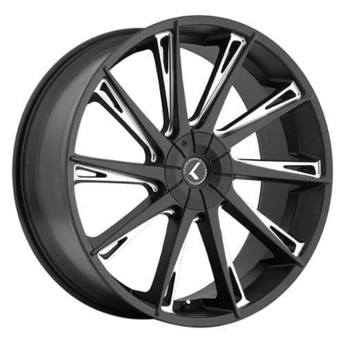 Kraze KR144 Swagg 24x9.5 5x127/5x139.7 18 ET 87 CB Gloss Black Milled (KR144-24952M18)