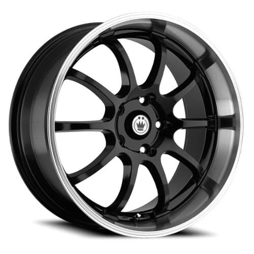 Konig Lightning 14x6 4x100/4x114.3 38 ET 73.1 CB Black/Machine Lip (LI46D04385)