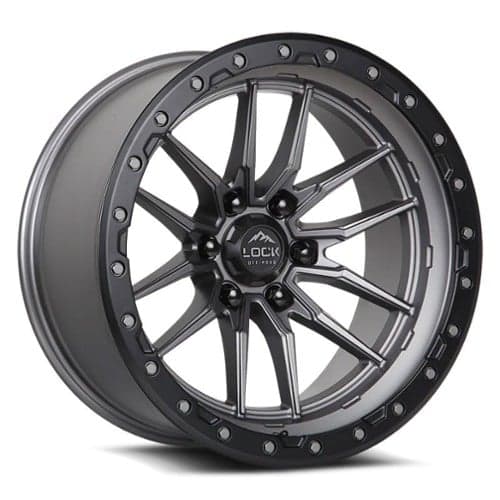 Lock Off-Road Krawler 17x9 6x139.7 1 ET 106.2 CB Matte Gray (KRAWLER179069MGMBR)