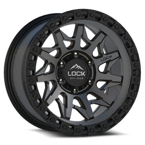 Lock Off-Road Lunatic 18x9 6x139.7 -12 ET 106.2 CB Matte Gray (LUNATIC8969MGMBR)