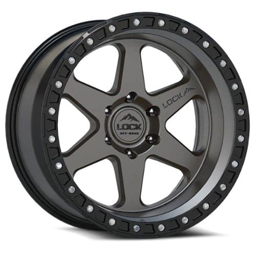 Lock Off-Road Olympus 18x9 6x139.7 -12 ET 106.2 CB Matte Gray (OLYMPUS8969MGMBR)