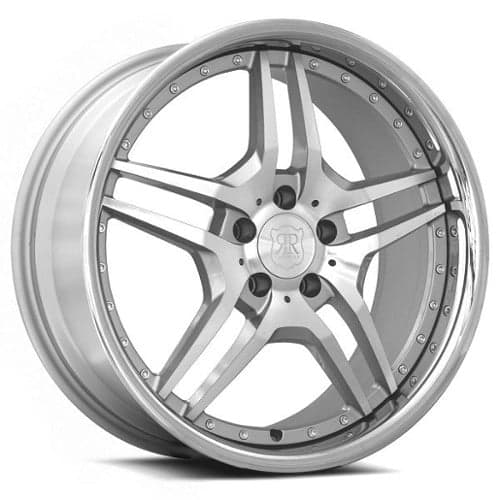 MRR RW2 19x8.5 Blank 5 Lug 0 ET 66.6 CB Silver Machined (RW0219855xx25S)