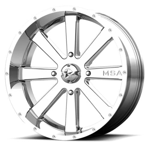 MSA Offroad M34 Flash 18x7 4x137 0 ET 112 CB Chrome (M34-018737C)