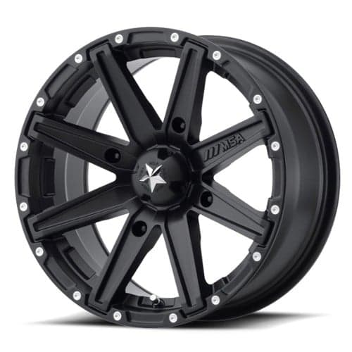 MSA Offroad M33 Clutch 12x7 4x137 10 ET 112 CB Satin Black (M33-02737)