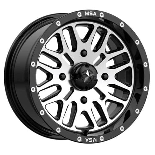 MSA Offroad M38 Brute 14x7 4x137 10 ET 112 CB Gloss Black Machined (M38-04737)