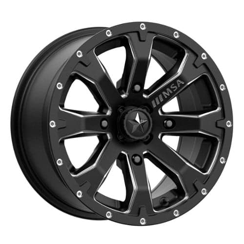 MSA Offroad M42 Bounty 18x7 4x137 10 ET 112 CB Satin Black Milled (M42-08737)