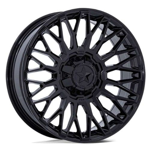 MSA Offroad M50 Clubber 20x7 4x137/4x156 0 ET 110.1 CB Gloss Black (MA050BX20704A00)