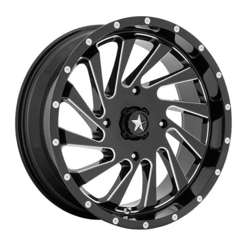 MSA Offroad MA46 18x7 4x137 0 ET 112 CB Gloss Black Milled (M46-018737M)