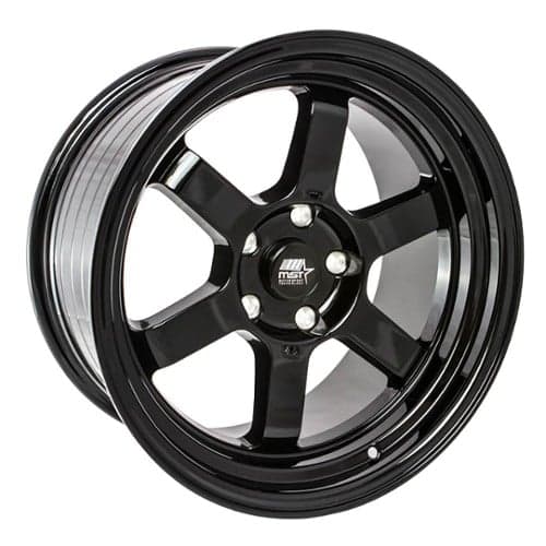 MST Time Attack 15x8 4x100/4x114.3 0 ET 73.1 CB Black (01T-5816-0-BLK)