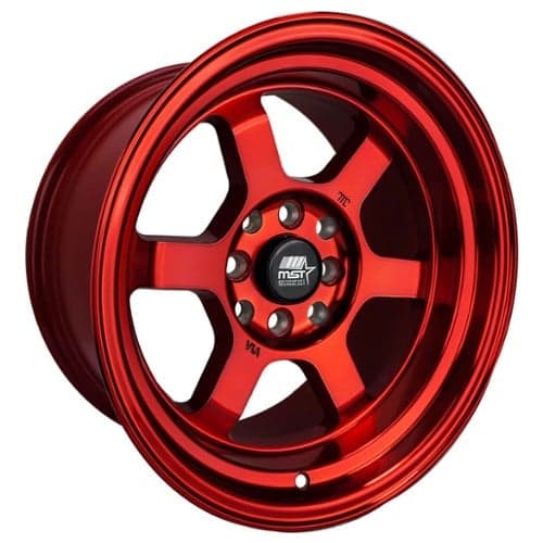 MST Time Attack 15x8 4x100/4x114.3 0 ET 73.1 CB Ruby Red (01T-5816-0FRED)