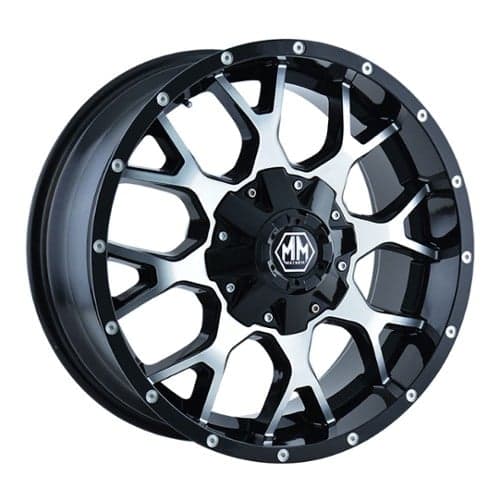 Mayhem 8015 Warrior 18x9 5x150/5x139.7 18 ET 110 CB Black w/Machined Face (8015-8997B18)