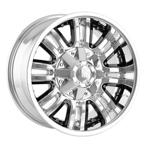 Mayhem 8070 Assault 18x9 5x114.3/5x127 -12 ET 87 CB Chrome w/Black Facet (8070-8956C)