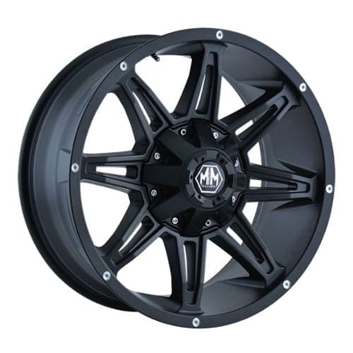 Mayhem 8090 Rampage 18x9 8x180 -12 ET 124.1 CB Matte Black (8090-8978MB)