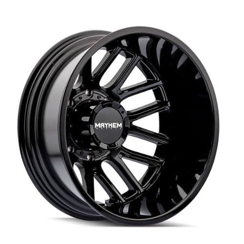 Mayhem 8107 Cogent Dually Rear 17x6.5 8x200 -142 ET 125.1 CB Black (8107D-7677BR)