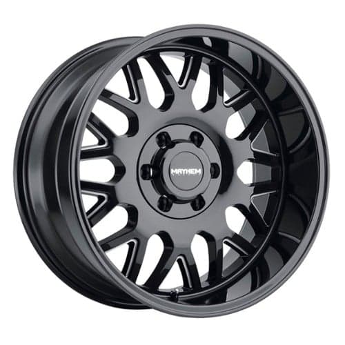 Mayhem 8110 Tripwire 20x10 8x180 -19 ET 124.1 CB Gloss Black Milled Spokes (8110-2178BM)