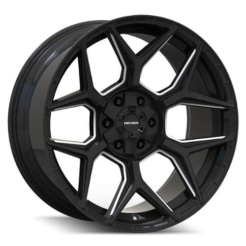 Mayhem 8119 Vanquish 22x10 6x135/6x139.7 -19 ET 110 CB Black Milled (8119-22137M)