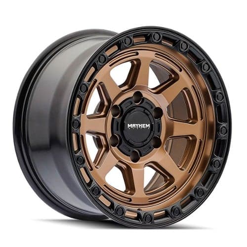 Mayhem 8306 Ridgeline 17x8.5 5x127 -6 ET 78.1 CB Satin Bronze/Black Lip (8306-7873BZ)