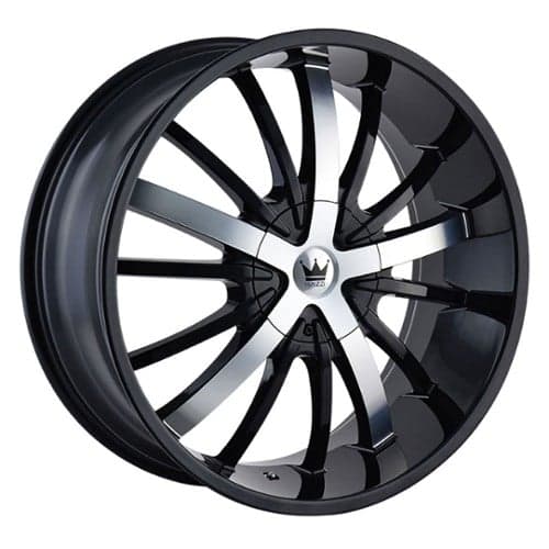 Mazzi Essence 364 24x9.5 5x115/5x120 18 ET 74.1 CB Black w/Machined Face (364-24918B)