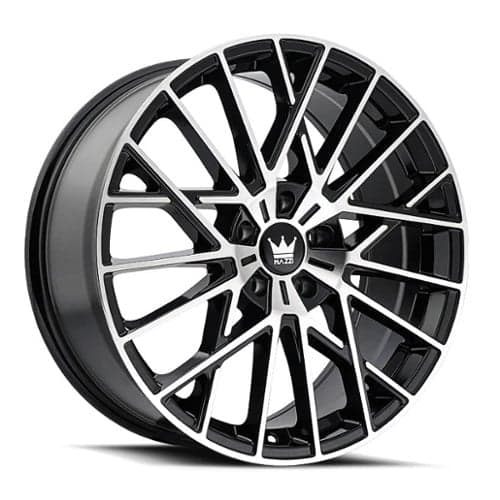 Mazzi Jinx 378 18x8 5x120 40 ET 72.56 CB Black Machined (378-8812BM40)