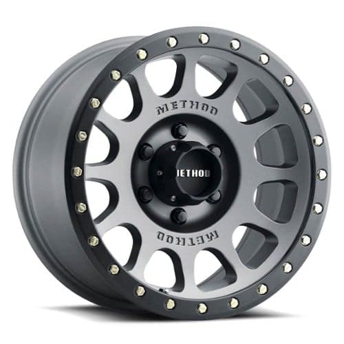 Method 305 NV 16x8 6x139.7 0 ET 108 CB Titanium w/Matte Black Lip (MR30568060800)