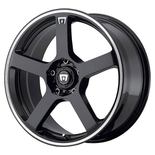 Motegi MR116 16x7 5x108/5x114.3 40 ET 72.56 CB Gloss Black w/Machined Flange (MR11667001340)