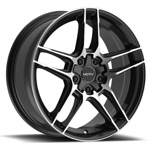 Motiv 434B 18x7.5 5x114.3/5x120 40 ET 74.1 CB Machined Black (434MB-8755740)