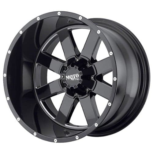 Moto Metal MO962 18x10 8x170 -24 ET 125.5 CB Gloss Black w/Milled Accents (MO96281087324N)