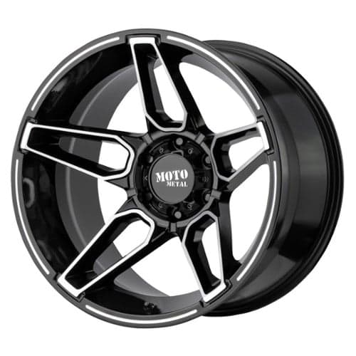 Moto Metal MO994 Fang 20x9 8x170 0 ET 125.5 CB Gloss Black Machined (MO99429087300)