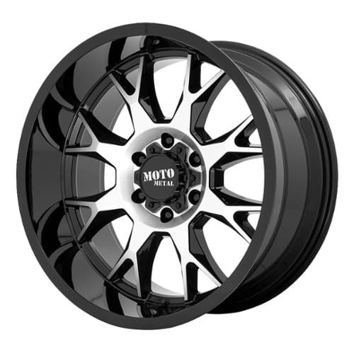 Moto Metal MO806 Talon 20x10 5x127 -18 ET 71.5 CB Gloss Black Machined (MO80621050518N)