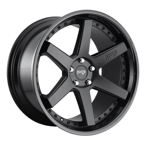 Niche Altair M192 18x8.5 5x112 42 ET 66.5 CB Satin Black / Gloss Black (M1921885F8+42)