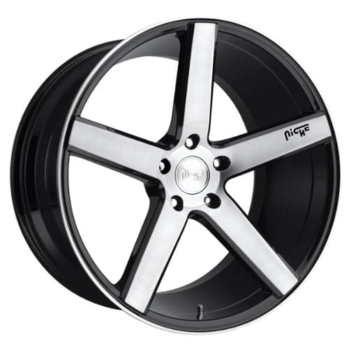 Niche Milan M124 18x8 5x114.3 40 ET 72.56 CB Gloss Black/Brushed (M124188065+40)