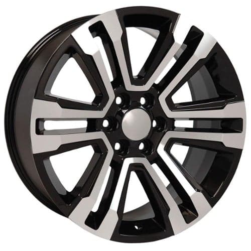 OE Replica Wheels CV44 22x9 6x139.7 24 ET 78.1 CB Black Machined (CV4422090655024MB)