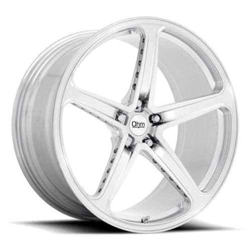 Ohm Amp Forged 21x10 5x120 30 ET 64.2 CB Silver Machined (2110AMP305120S64)