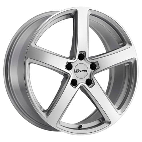 Petrol P2A 17x8 5x110 40 ET 72.1 CB Silver w/Machine Cut Face (1780P2A405110S72)