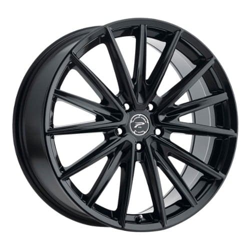 Platinum 461BK Exodus 18x8 5x100 35 ET 63.3 CB Gloss Black and Clear-Coat (461-8880BK+35)